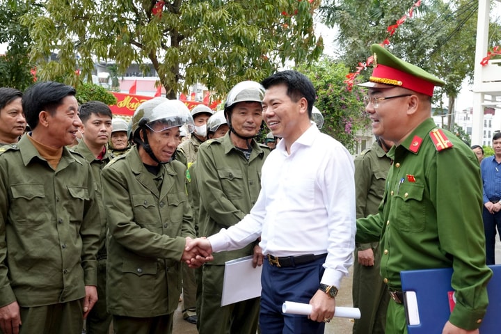 Yên Nghĩa ra quân bảo đảm an ninh, trật tự phục vụ bầu cử