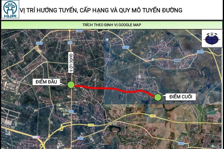 Sắp xây dựng tuyến đường rộng 50m nối hai xã Sóc Sơn và Đa Phúc