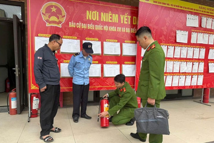 Công an phường Láng: Sẵn sàng các phương án bảo vệ ngày bầu cử