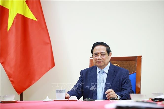 Thủ tướng Phạm Minh Chính điện đàm với Thủ tướng Nhà nước Kuwait