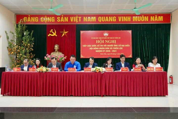Xã Thiên Lộc hoàn thành tiếp xúc cử tri với người ứng cử đại biểu HĐND xã