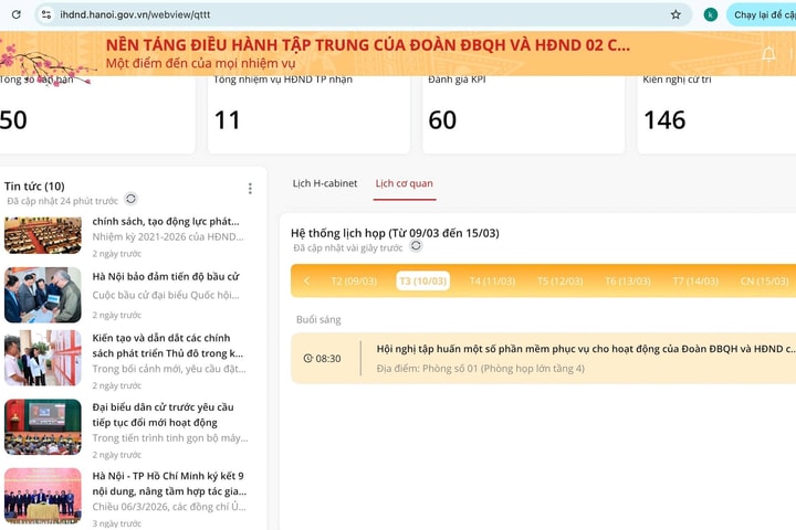 [Podcast] Tin tức ngày 10-3: Hà Nội sắp vận hành nền tảng số “Một điểm đến của mọi nhiệm vụ”