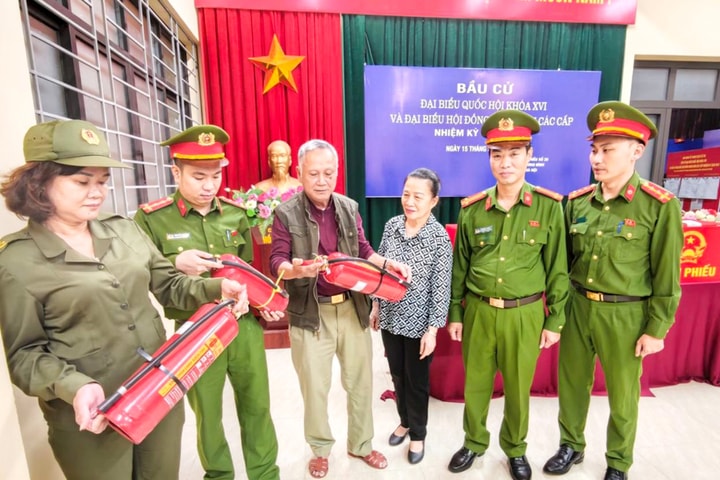 Công an phường Khương Đình: Chủ động hiệp đồng, bảo vệ tuyệt đối an toàn ngày hội non sông