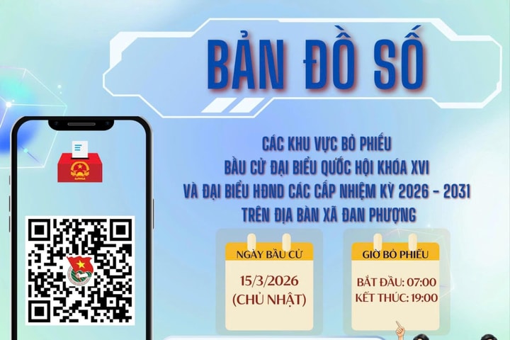 “Bản đồ số khu vực bỏ phiếu bầu cử” - dấu ấn của tuổi trẻ xã Đan Phượng
