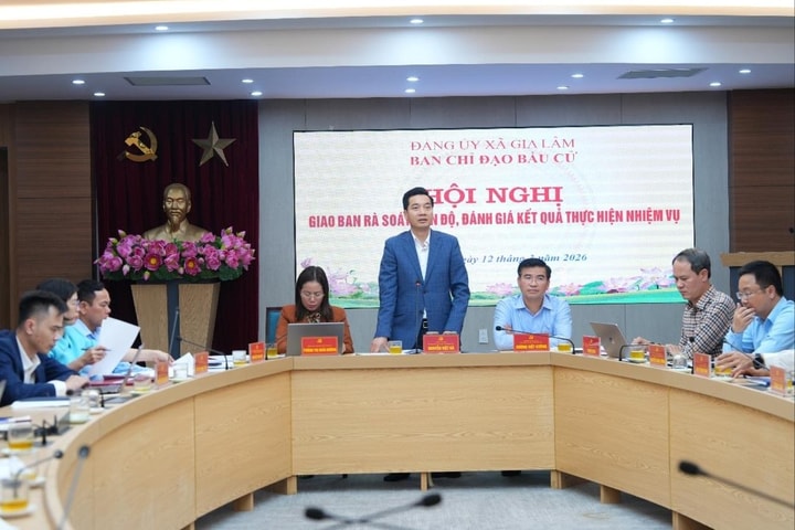 Xã Gia Lâm rà soát tiến độ, đánh giá kết quả thực hiện nhiệm vụ bầu cử