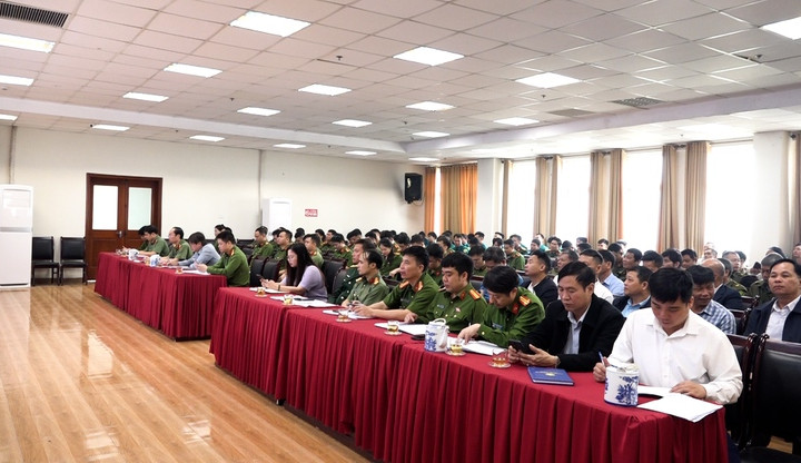 Công an xã Mỹ Đức bảo đảm an ninh trật tự phục vụ công tác bầu cử