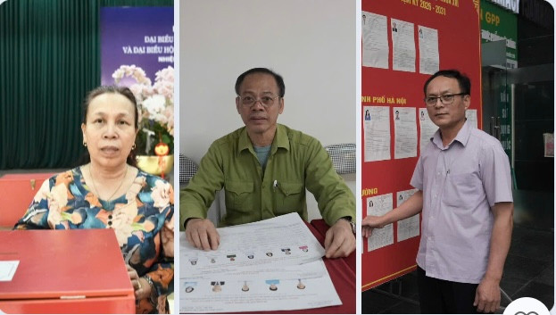 Cử tri Khương Đình gửi gắm kỳ vọng, niềm tin qua lá phiếu