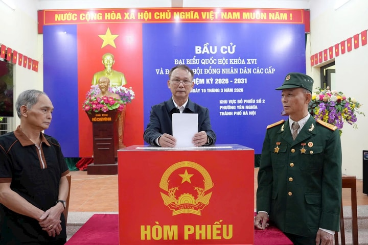 99,69% cử tri phường Yên Nghĩa tham gia bầu cử