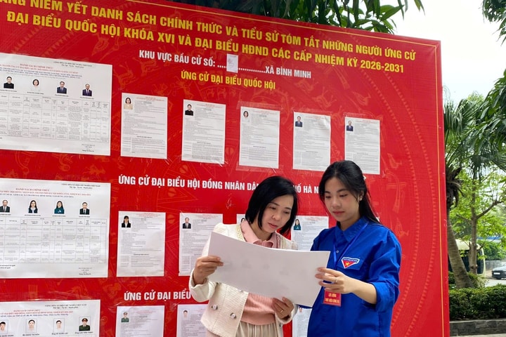 Niềm tự hào của những cử tri lần đầu đi bầu cử ở Bình Minh