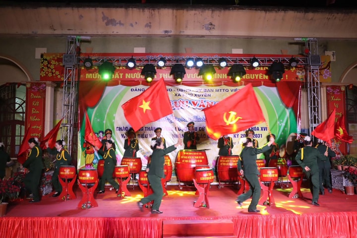 Phú Xuyên: Rộn ràng tiếng trống hội mừng thành công ngày bầu cử