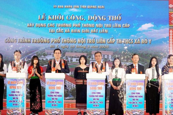 Quảng Ngãi xây trường nội trú liên cấp, nâng chất lượng học tập vùng biên