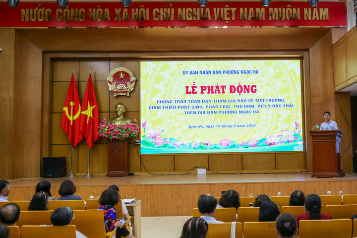Chung tay vì phường Ngọc Hà xanh - sạch - đẹp từ những hành động nhỏ