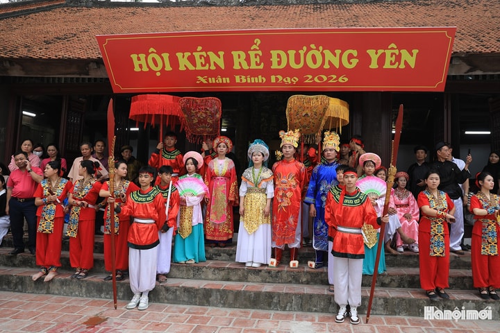 Màn tranh tài thú vị của hai chàng rể làng Đường Yên