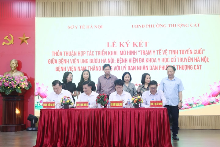 Hà Nội triển khai mô hình “Trạm y tế vệ tinh tuyến cuối” tại phường Thượng Cát