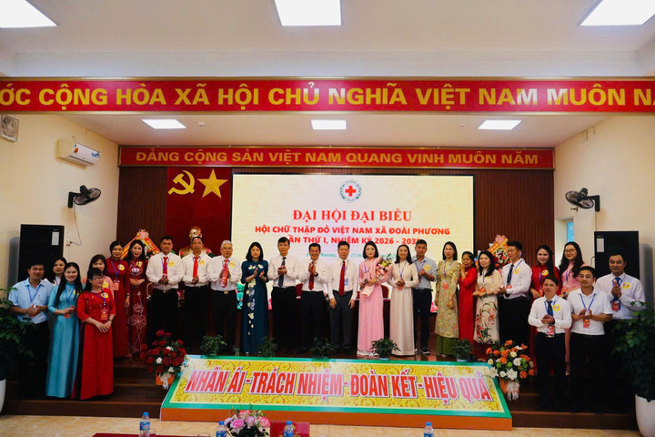 Hội Chữ thập đỏ xã Đoài Phương tổ chức thành công Đại hội lần thứ nhất