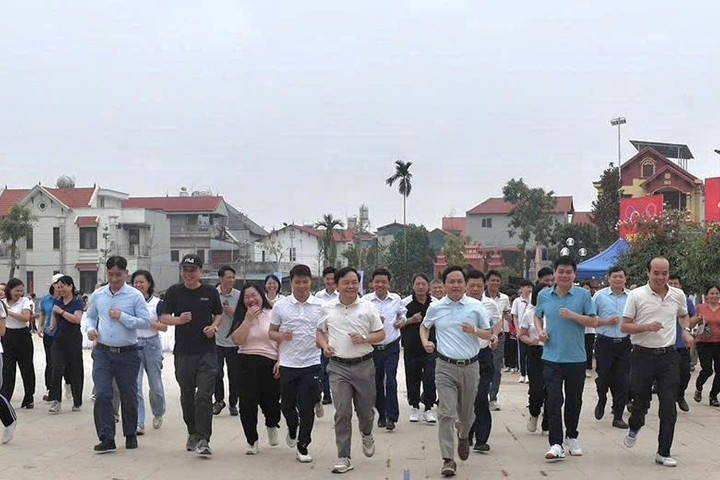 Xã Tiến Thắng kêu gọi mỗi người dân luyện tập ít nhất một môn thể thao