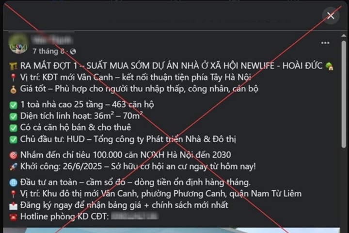 Xử phạt rao bán “suất ngoại giao” nhà ở xã hội: Cảnh báo chiêu trò trục lợi trên không gian mạng