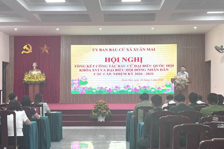Xuân Mai tổng kết công tác bầu cử đại biểu Quốc hội khóa XVI và HĐND các cấp nhiệm kỳ 2026-2031