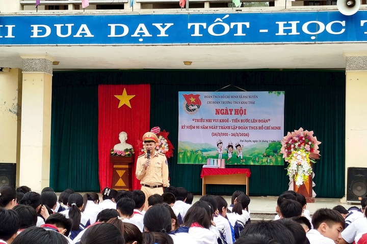 Xã Đại Xuyên: Lan tỏa văn hóa giao thông đến 650 học sinh, giáo viên