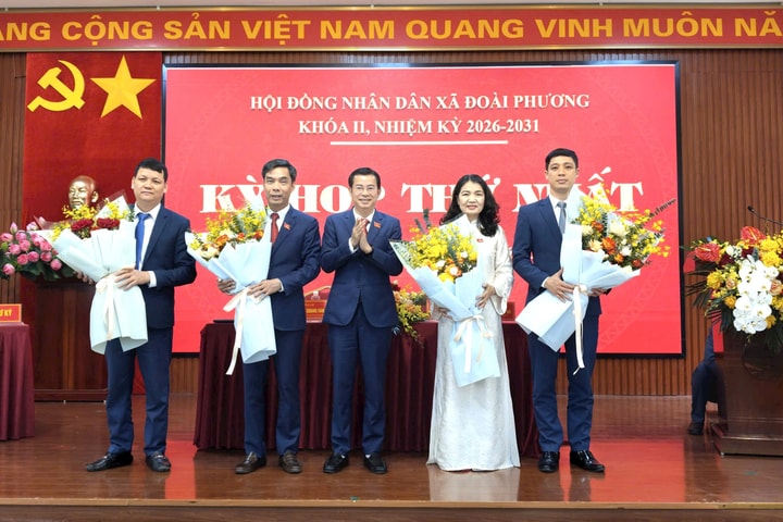 Xã Đoài Phương tổ chức thành công Kỳ họp thứ nhất HĐND xã khóa 2, nhiệm kỳ 2026–2031