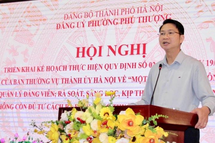 Phú Thượng: Triển khai quy định của Thành ủy Hà Nội về quản lý đảng viên