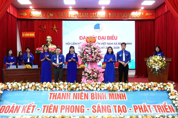 Đại hội Hội LHTN Việt Nam xã Bình Minh lần thứ I thành công tốt đẹp