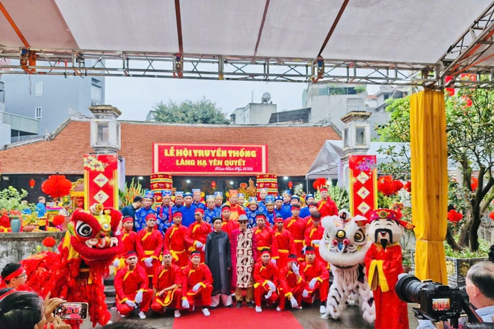 Khai mạc Lễ hội truyền thống làng Hạ Yên Quyết 2026