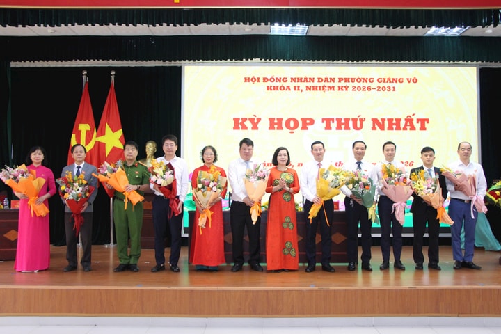 Phường Giảng Võ kiện toàn bộ máy nhiệm kỳ 2026-2031