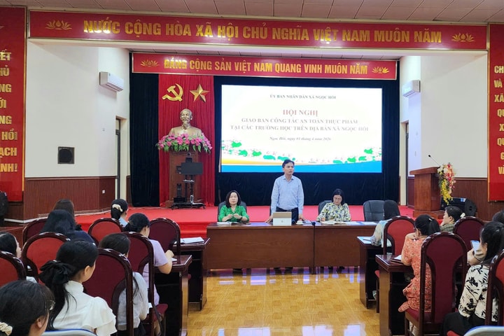 Xã Ngọc Hồi siết chặt quản lý an toàn thực phẩm tại bếp ăn trường học
