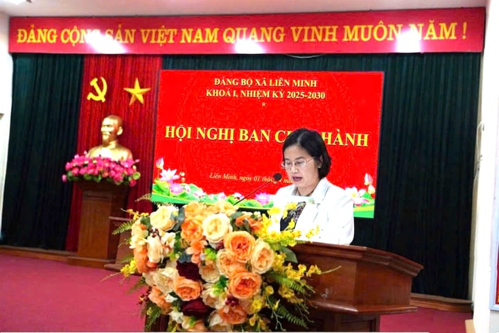 Hội nghị Ban chấp hành Đảng bộ xã Liên Minh khóa I, nhiệm kỳ 2025 -2030
