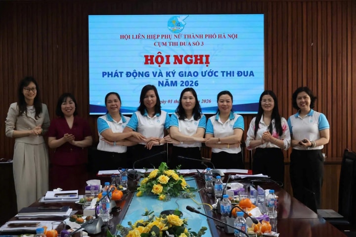 Cụm thi đua số 3 Hội LHPN thành phố Hà Nội phát động, ký giao ước thi đua