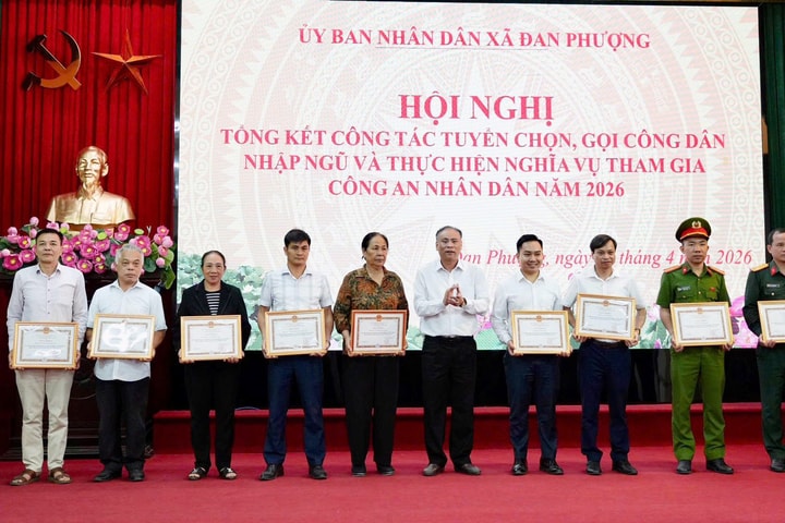 Xã Đan Phượng tổng kết công tác tuyển, gọi công dân nhập ngũ năm 2026