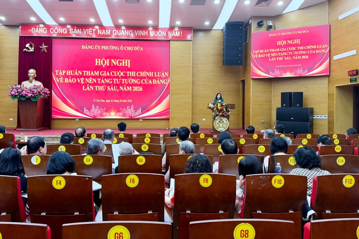 Phường Ô Chợ Dừa: Tập huấn tham gia Cuộc thi chính luận bảo vệ nền tảng tư tưởng của Đảng