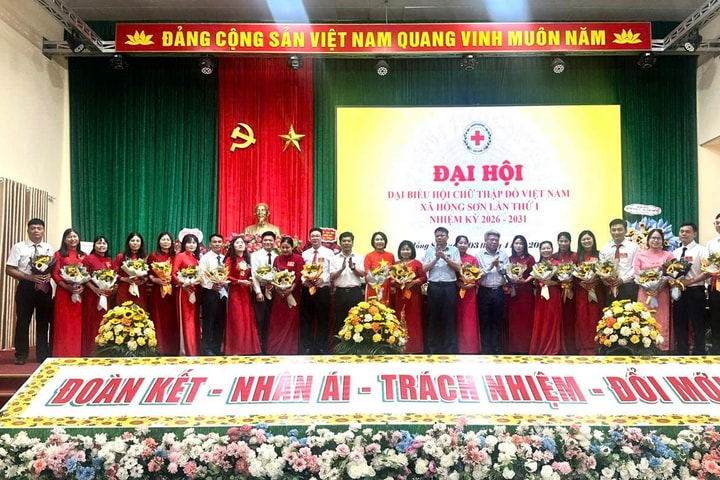 Xã Hồng Sơn: Đại hội đại biểu Hội Chữ thập đỏ lần thứ I