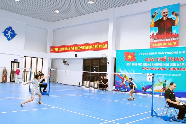 Khai mạc Giải thể thao học sinh phổ thông phường Kim Liên
