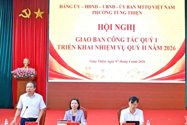 Phường Tùng Thiện: Khắc phục hạn chế, thúc đẩy phát triển kinh tế - xã hội quý II/2026