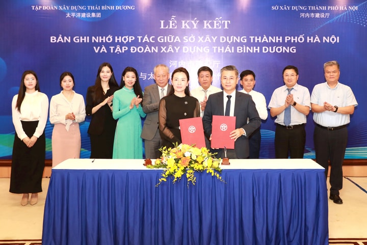 Ký kết Biên bản ghi nhớ hợp tác giữa Sở Xây dựng Hà Nội và Tập đoàn Xây dựng Thái Bình Dương