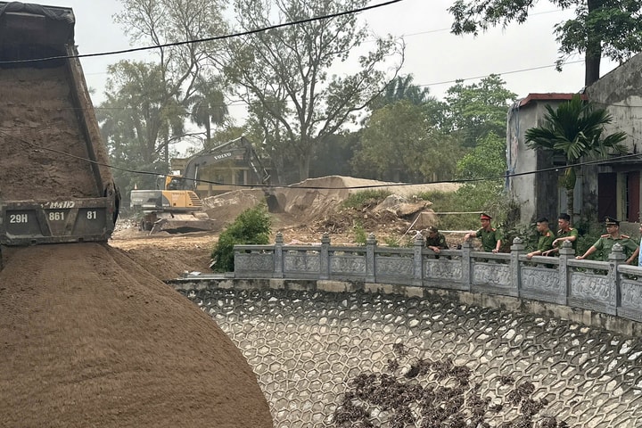 Xã Thường Tín hoàn thành bảo vệ thi công hạng mục cuối cùng dự án tỉnh lộ 427