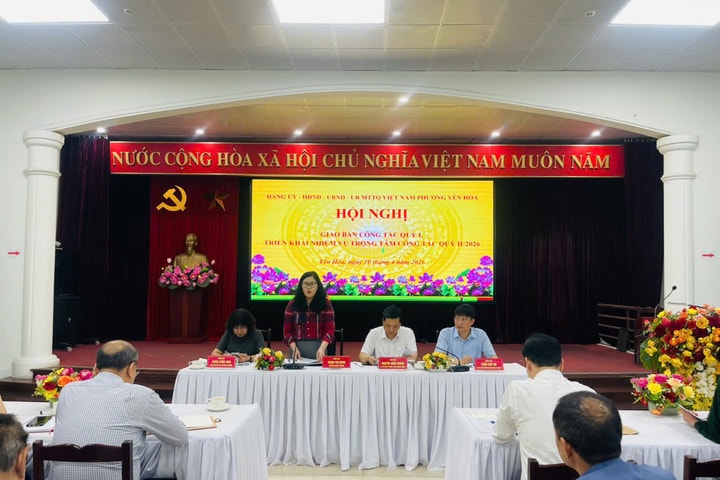 Yên Hòa giao ban quý I, tăng tốc thực hiện nhiệm vụ quý II/2026