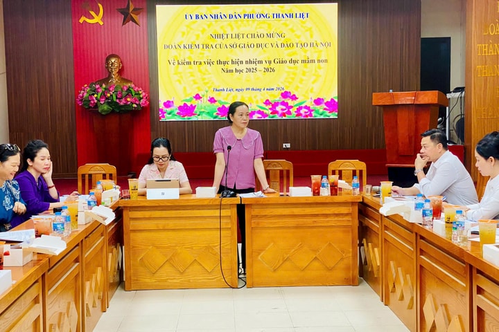 Thanh Liệt: Kiểm tra thực hiện nhiệm vụ giáo dục mầm non năm học 2025-2026