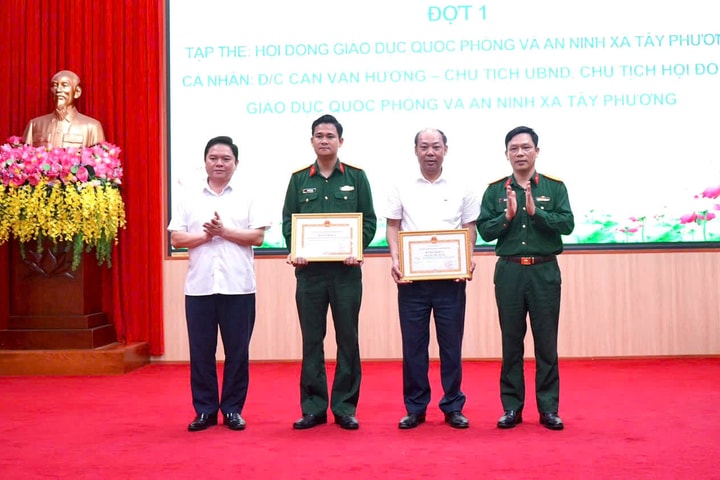 Xã Tây Phương tổng kết công tác tuyển quân, đề ra nhiệm vụ năm 2027