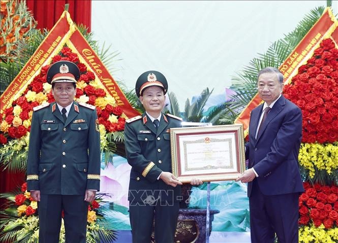 Tổng Bí thư, Chủ tịch nước Tô Lâm dự Lễ đón nhận danh hiệu Anh hùng Lực lượng vũ trang nhân dân của Quân khu 3
