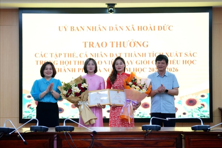 Xã Hoài Đức: Giáo viên tiểu học đạt thành tích cao tại Hội thi dạy giỏi của thành phố