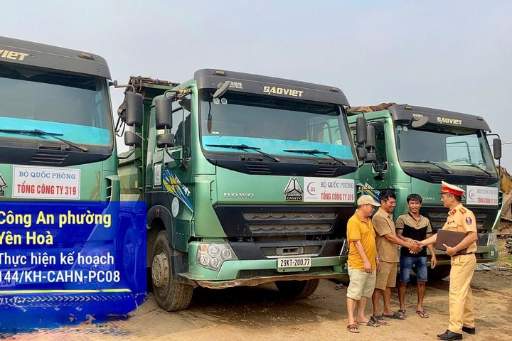 Siết quản lý xe tải tự đổ tại Yên Hòa: Rà soát từ gốc, ngăn vi phạm phát sinh