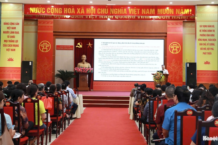 Vĩnh Hưng quán triệt Nghị quyết của Bộ Chính trị về xây dựng và phát triển Thủ đô Hà Nội trong kỷ nguyên mới