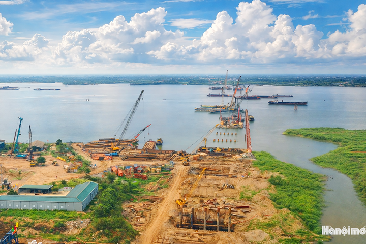 Tăng tốc thi công cầu Thượng Cát