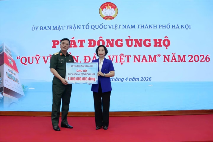Hà Nội phát động ủng hộ Quỹ "Vì biển, đảo Việt Nam" năm 2026
