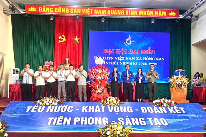 Đại hội Hội Liên hiệp Thanh niên Việt Nam xã Hồng Sơn lần thứ I mở ra chặng đường phát triển mới