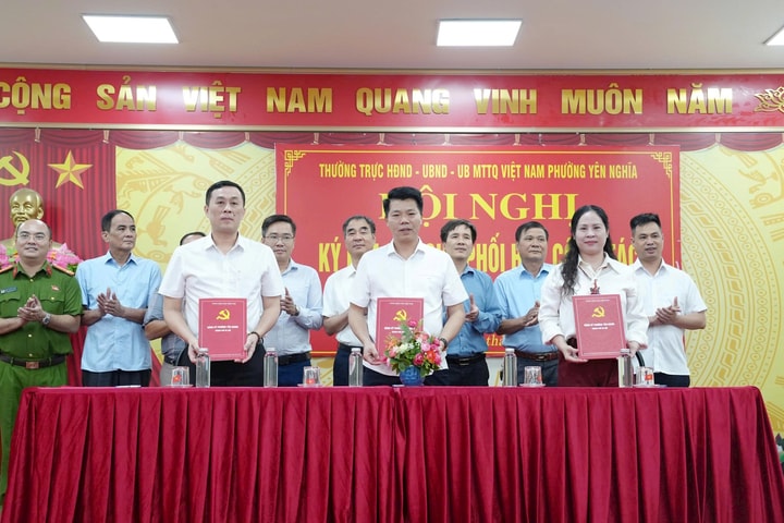 Phường Yên Nghĩa ký kết Quy chế phối hợp công tác