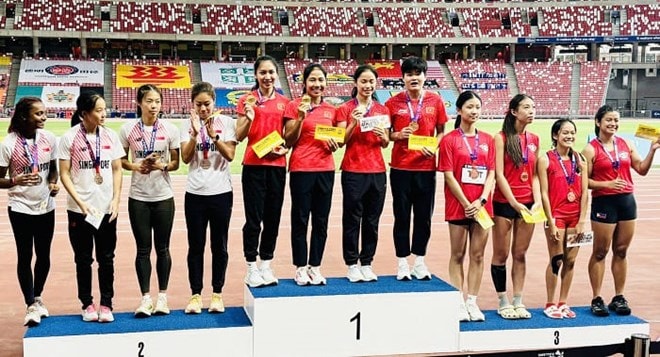 Điền kinh Việt Nam giành 3 Huy chương vàng tại Giải điền kinh Singapore mở rộng 2026